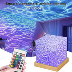 LED Water Ripples Lamp Galaxy Projector Night Light with Remote Control USB Powered a Mood Light Perfect for Home Room Decor
